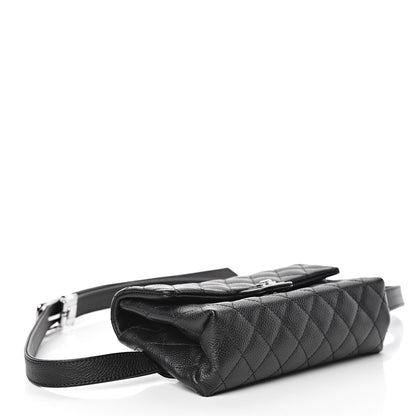 Chanel Grained Calfskin Quilted 2.55 Reissue Flap Belt Bag Clutch Black 4 of 8