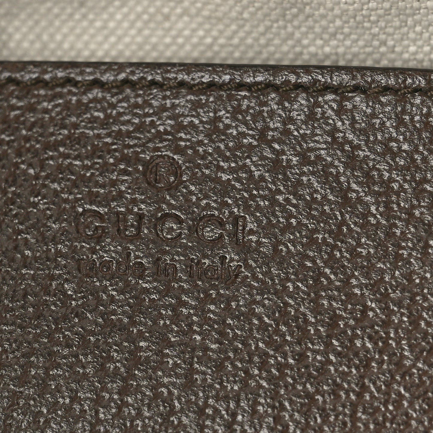 GG Supreme Monogram Textured Dollar Calfskin Web Ophidia Wristlet Shoulder Bag Beige Ebony New Acero
