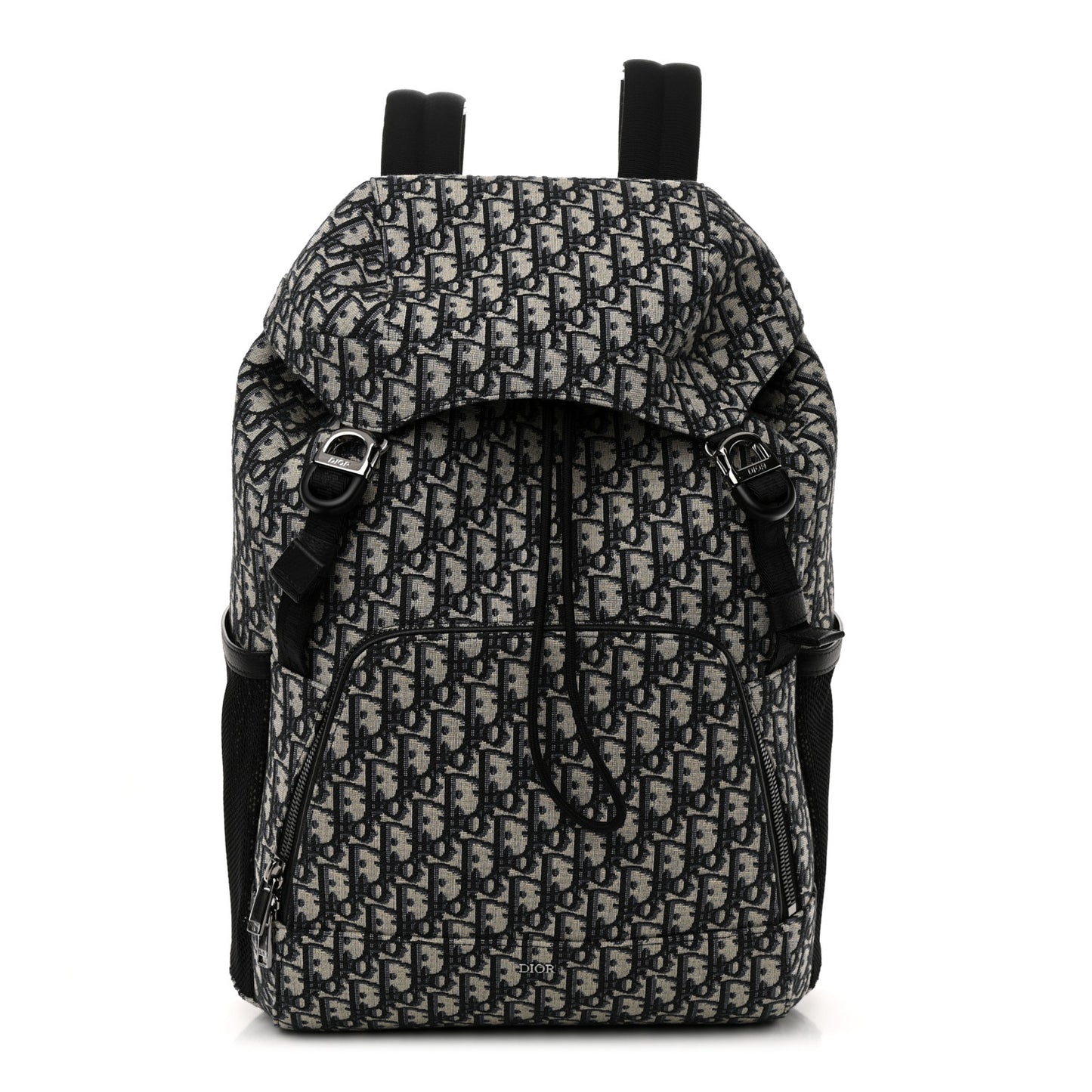 Oblique Calfskin 8 Backpack Beige Black
