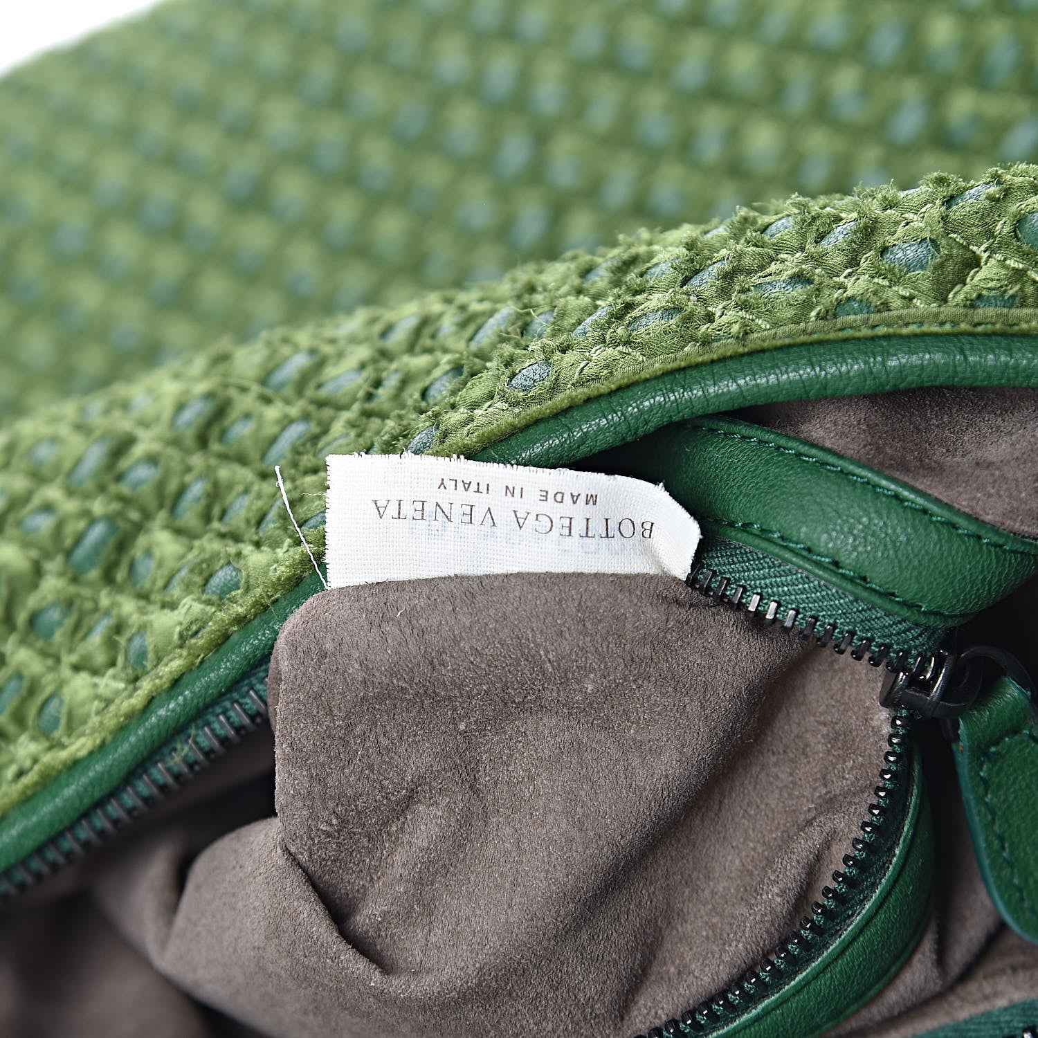 Bottega Veneta Nappa Silk Small Ponza Devore Fuzzy Hobo 7 of 11