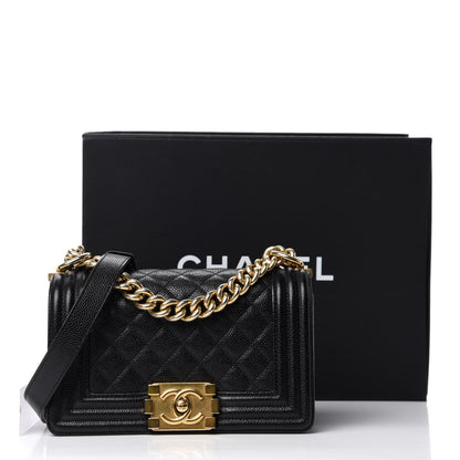 Chanel Caviar Quilted Small Boy Flap Black 13 of 13