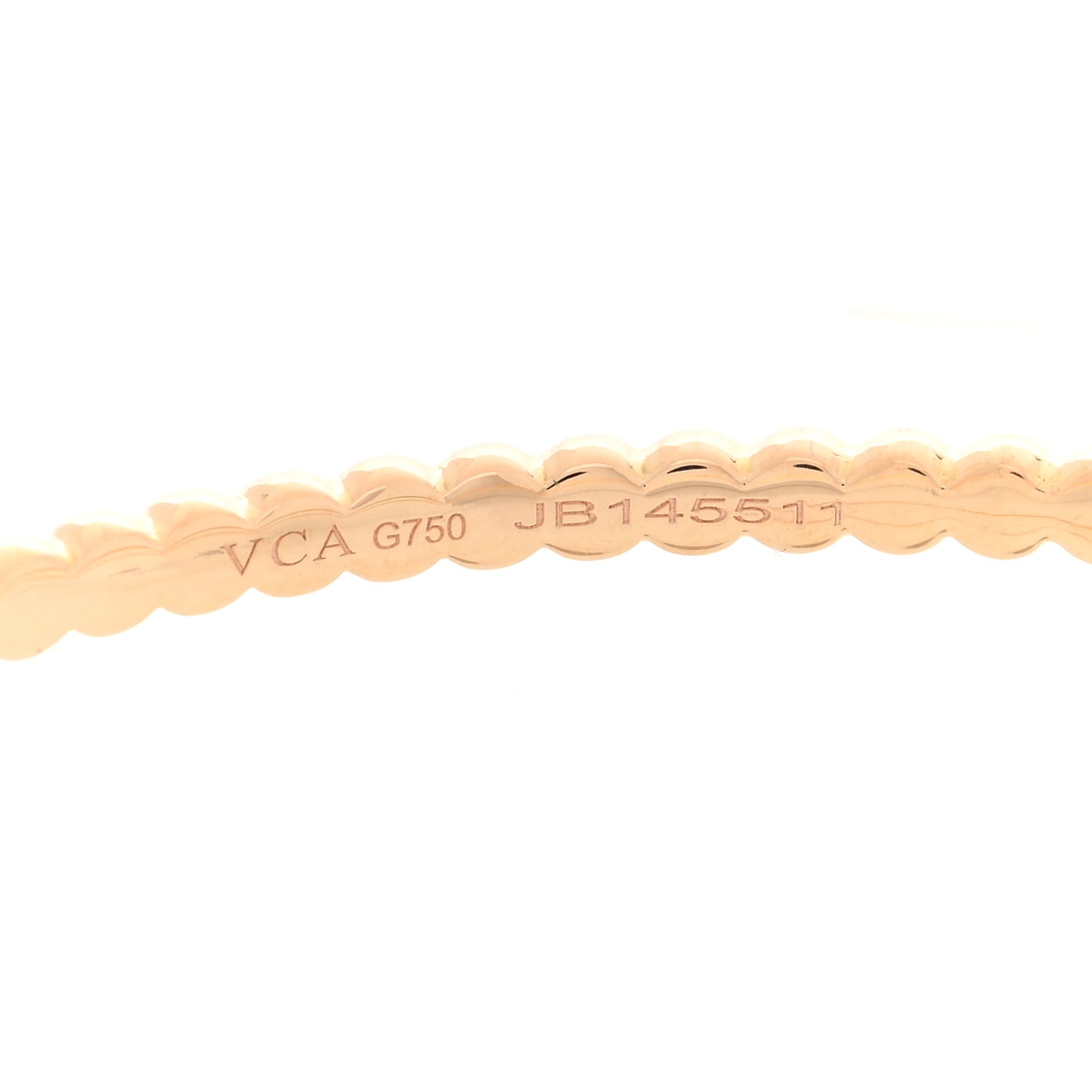 18K Rose Gold Large Perlee Hoop Earrings