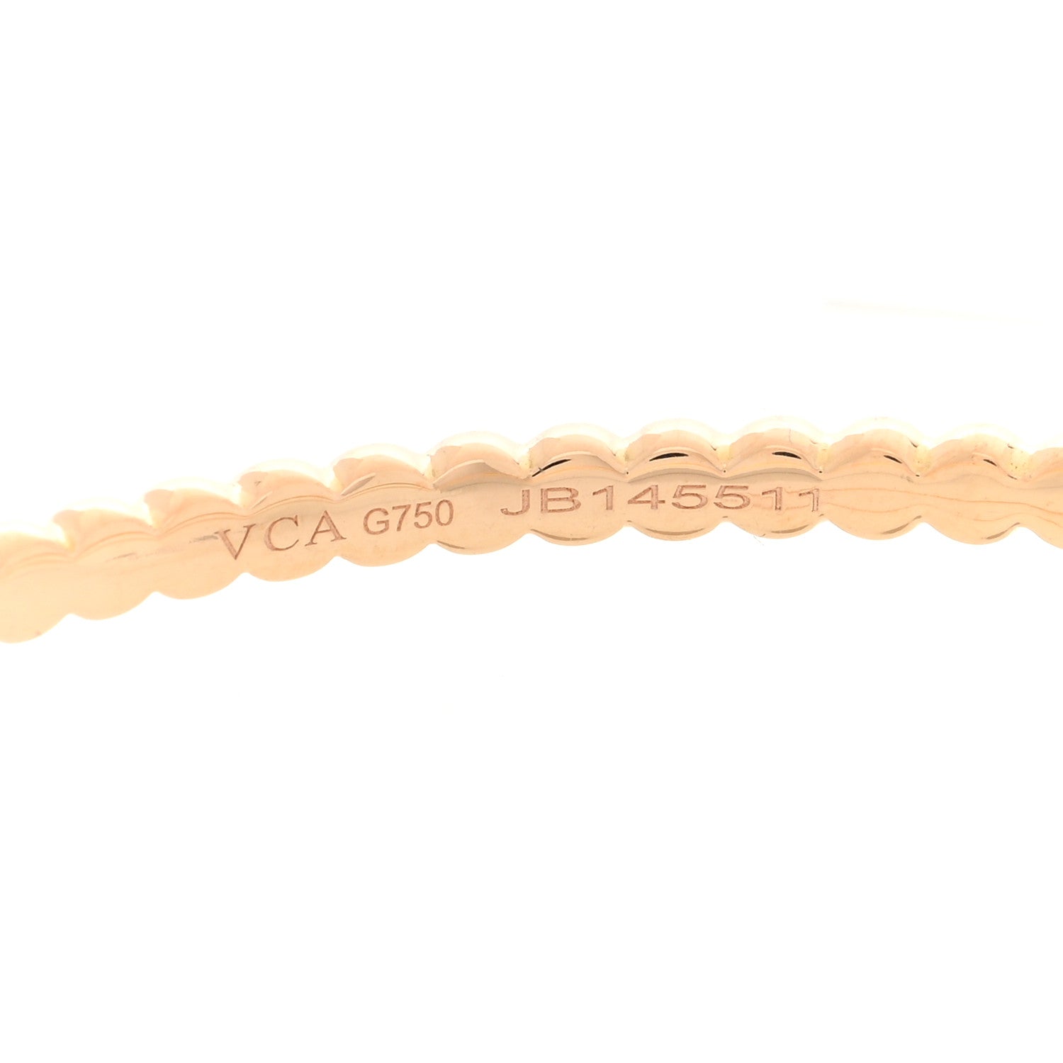 Van Cleef & Arpels 18K Rose Gold Large Perlee Hoop Earrings 4 of 4