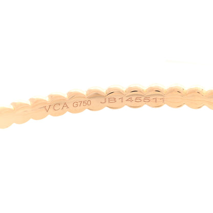 Van Cleef & Arpels 18K Rose Gold Large Perlee Hoop Earrings 4 of 4