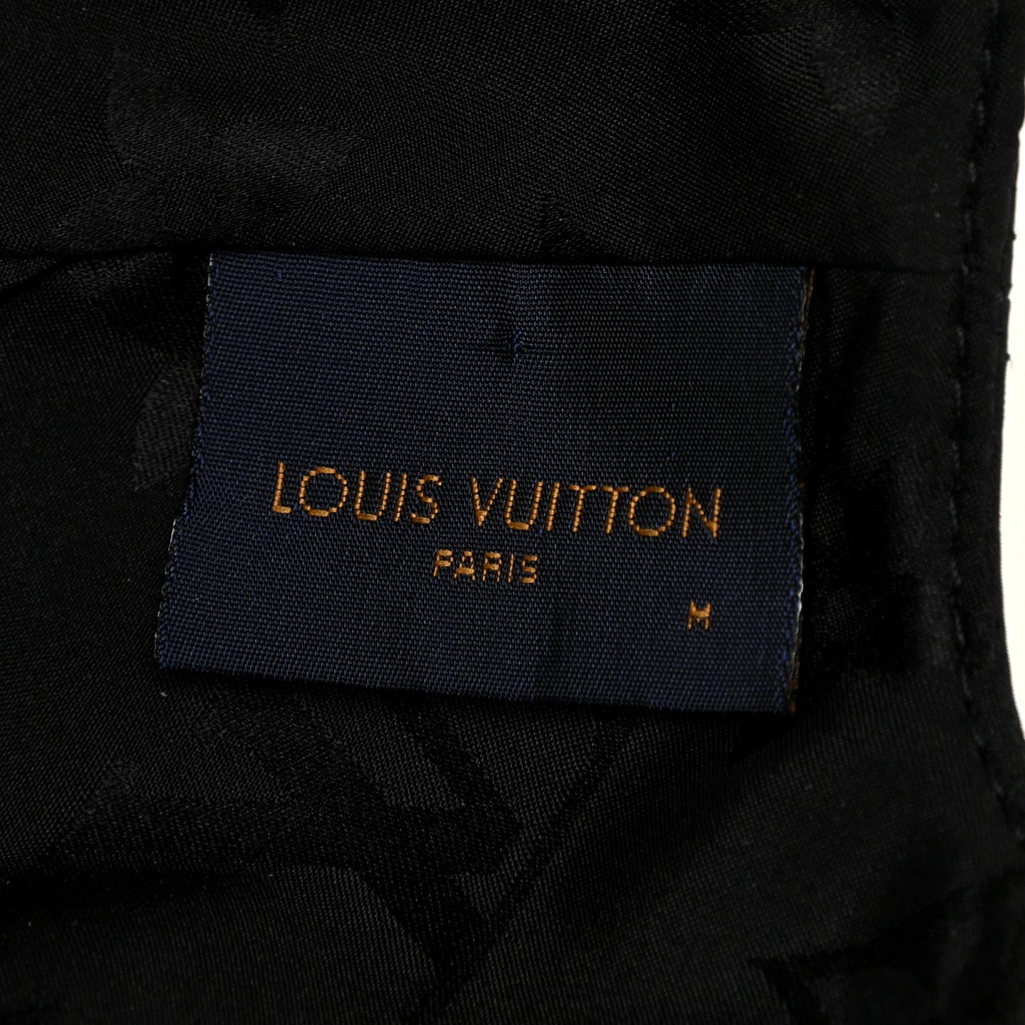 Polyester Silk Monogram LV Get Ready Cap M Black