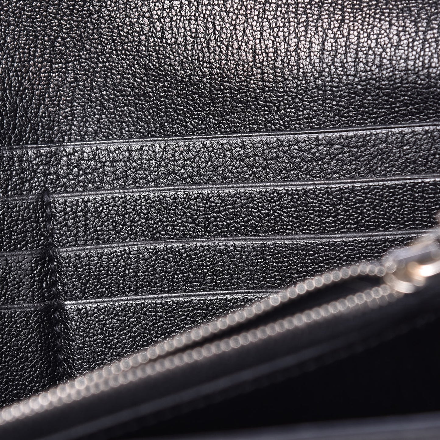 Chevre Mysore Kelly Longue Wallet Black