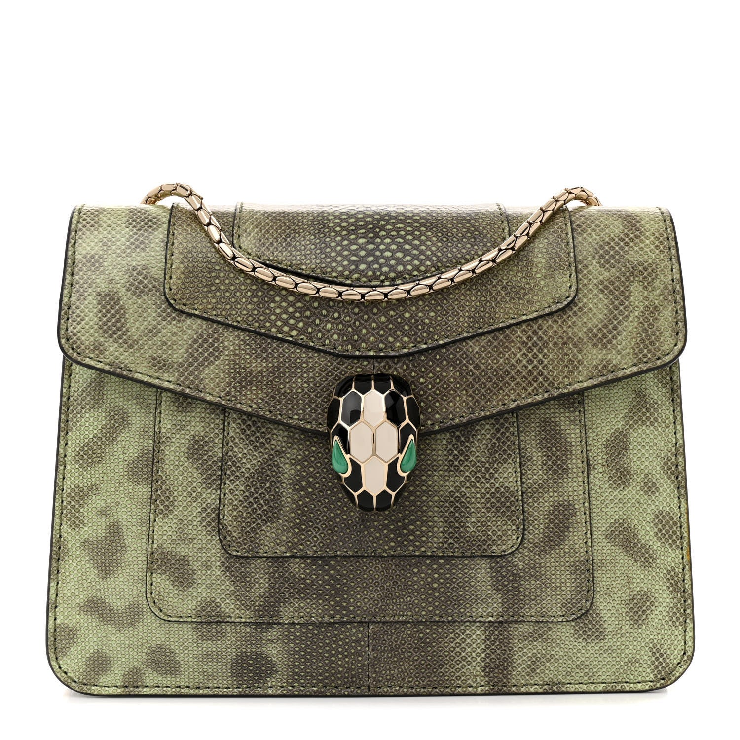Bulgari Karung Serpenti Forever Crossbody Mint 1 of 10