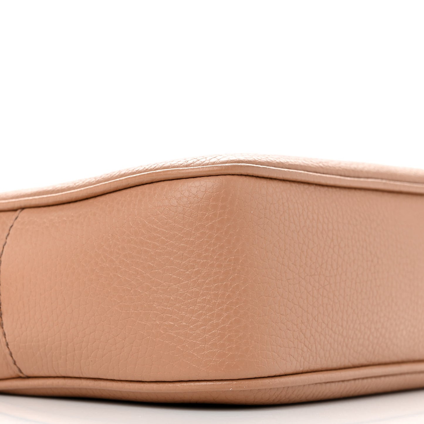 Pebbled Calfskin Small Soho Disco Bag Camelia