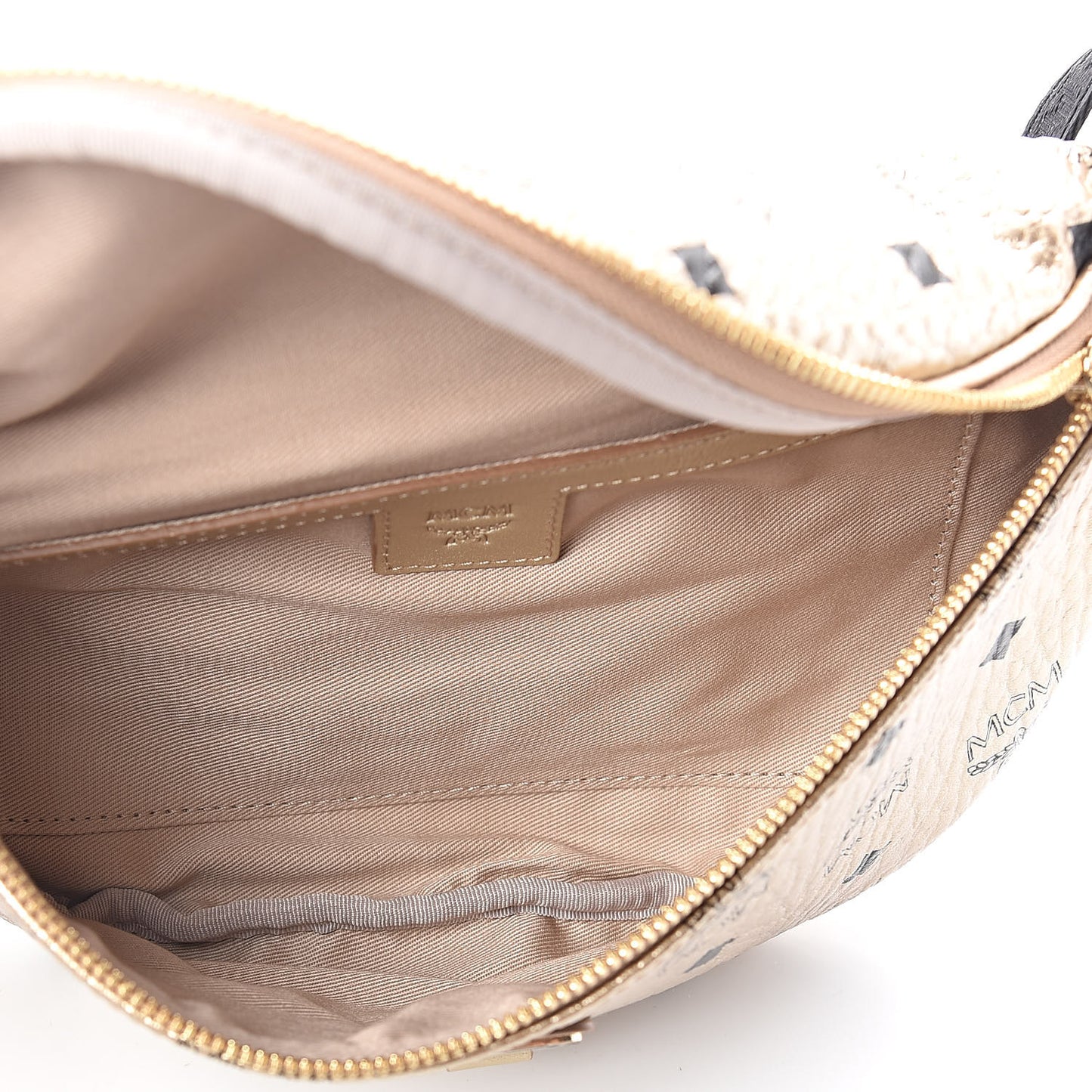 Metallic Visetos Stark Belt Bag Gold