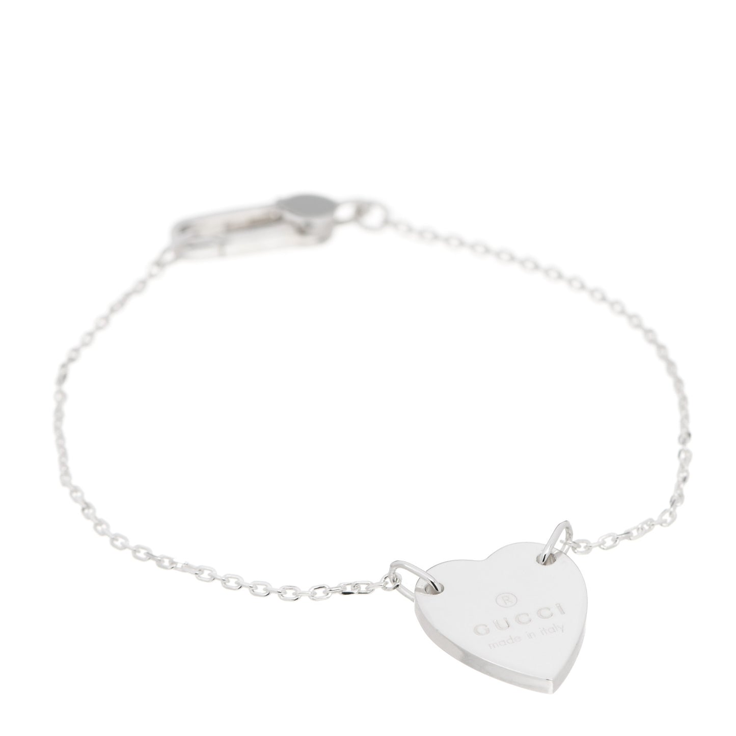 Sterling Silver Trademark Heart Bracelet
