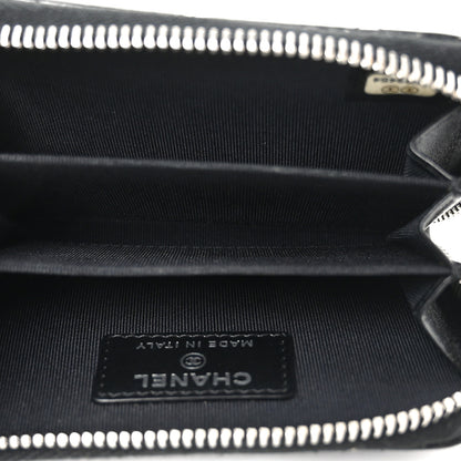 Chanel Patent Calfskin Quilted Zip Coin Purse Black 5 of 7