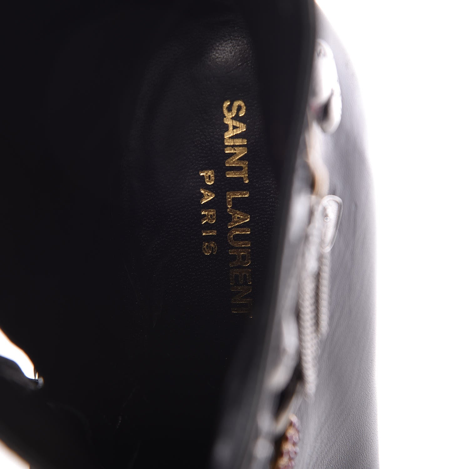 Saint Laurent Calfskin Niki Charm Boots 40 Black 9 of 9