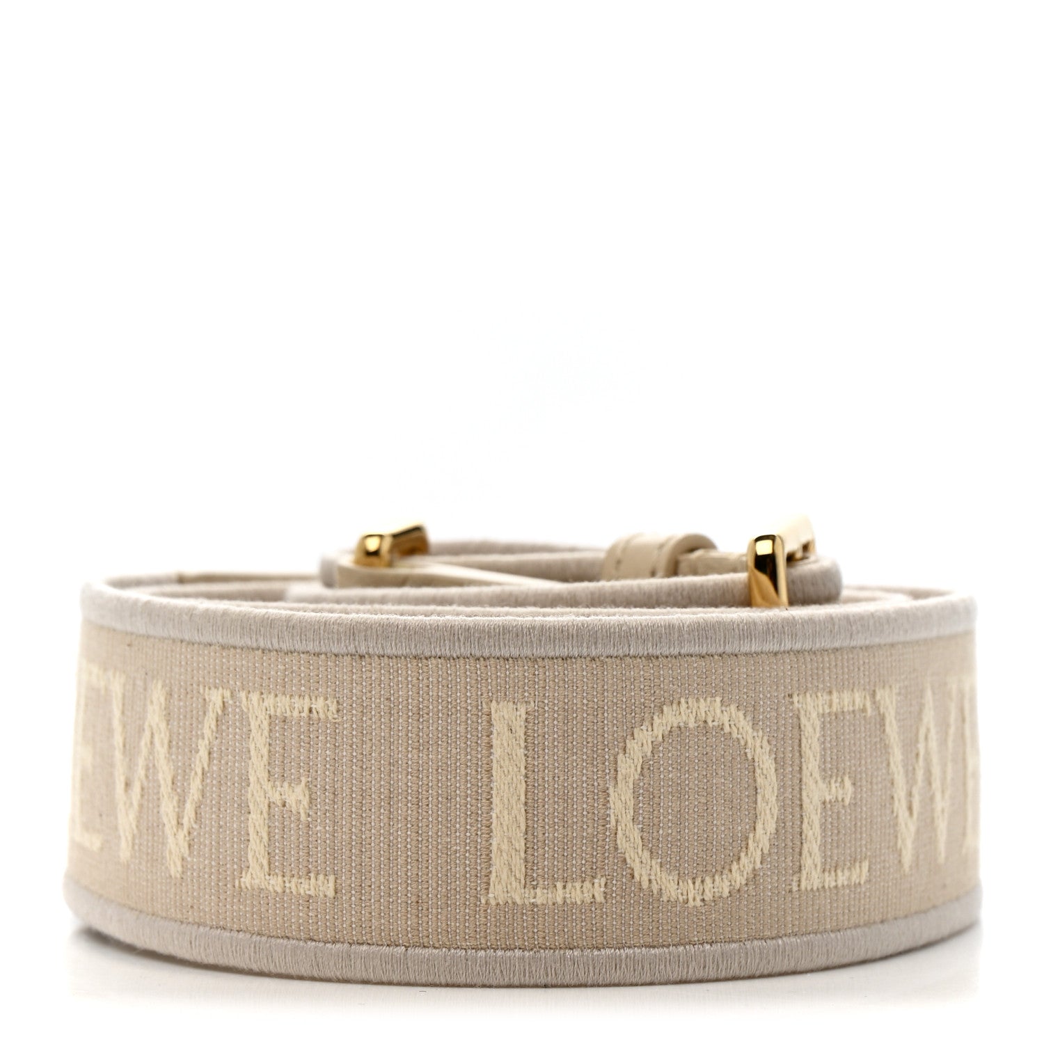Loewe Calfskin Jacquard Anagram Strap Ecru 2 of 4