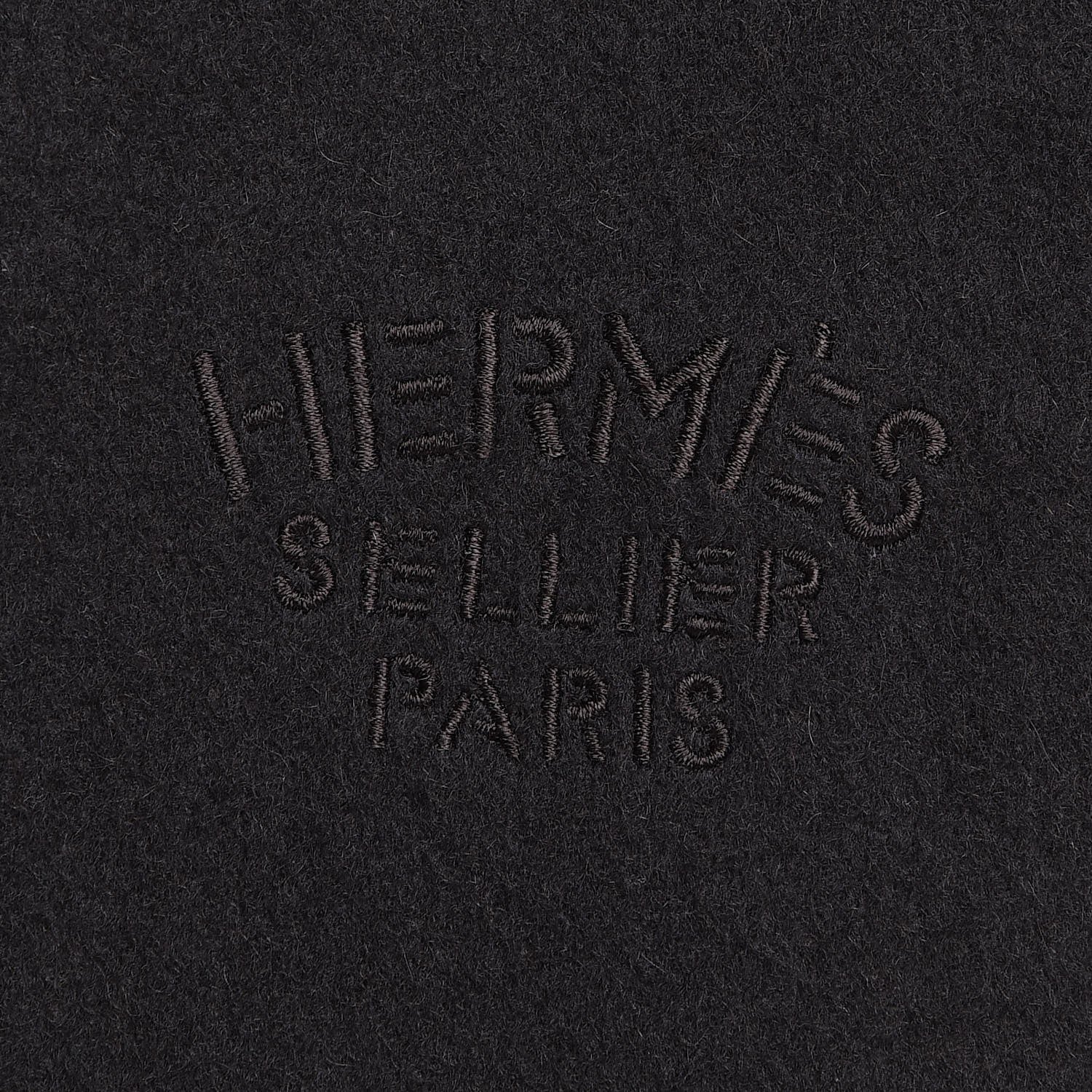 Hermes Cashmere Broderie Scarf Black 5 of 6