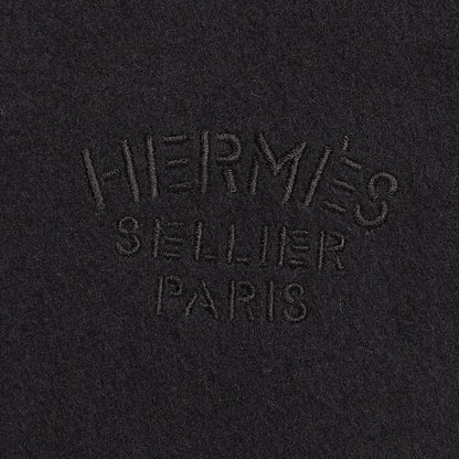 Hermes Cashmere Broderie Scarf Black 5 of 6