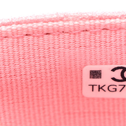 Chanel Cloudy Pearly Goatskin Quilted Flap Card Holder Wallet Light Pink 8 of 8