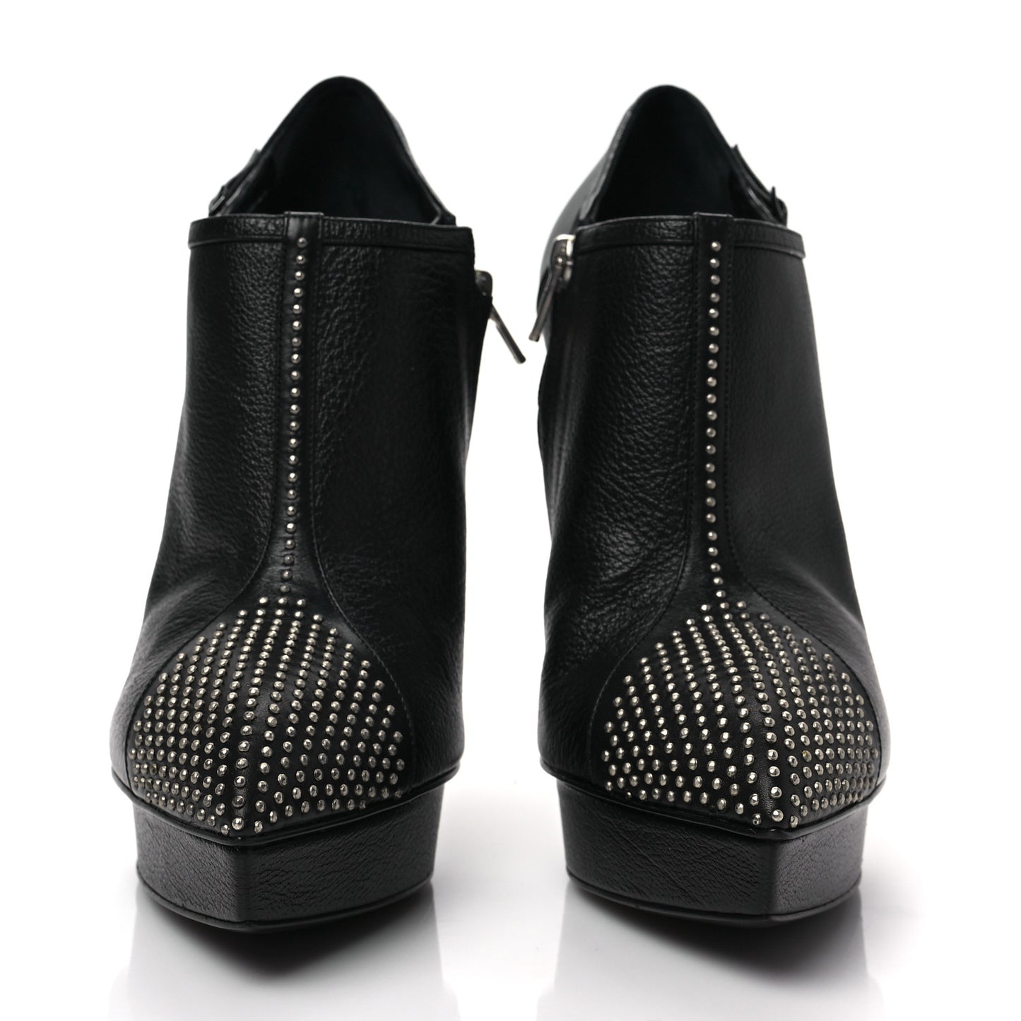 Calfskin Studded Janis 105 Boots 39 Black