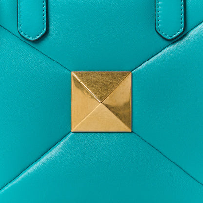 Valentino Garavani Nappa Small One Stud Handbag Marine Green 7 of 11