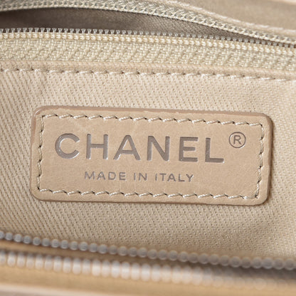 Chanel Glazed Calfskin Quilted Tote Light Beige 6 of 12