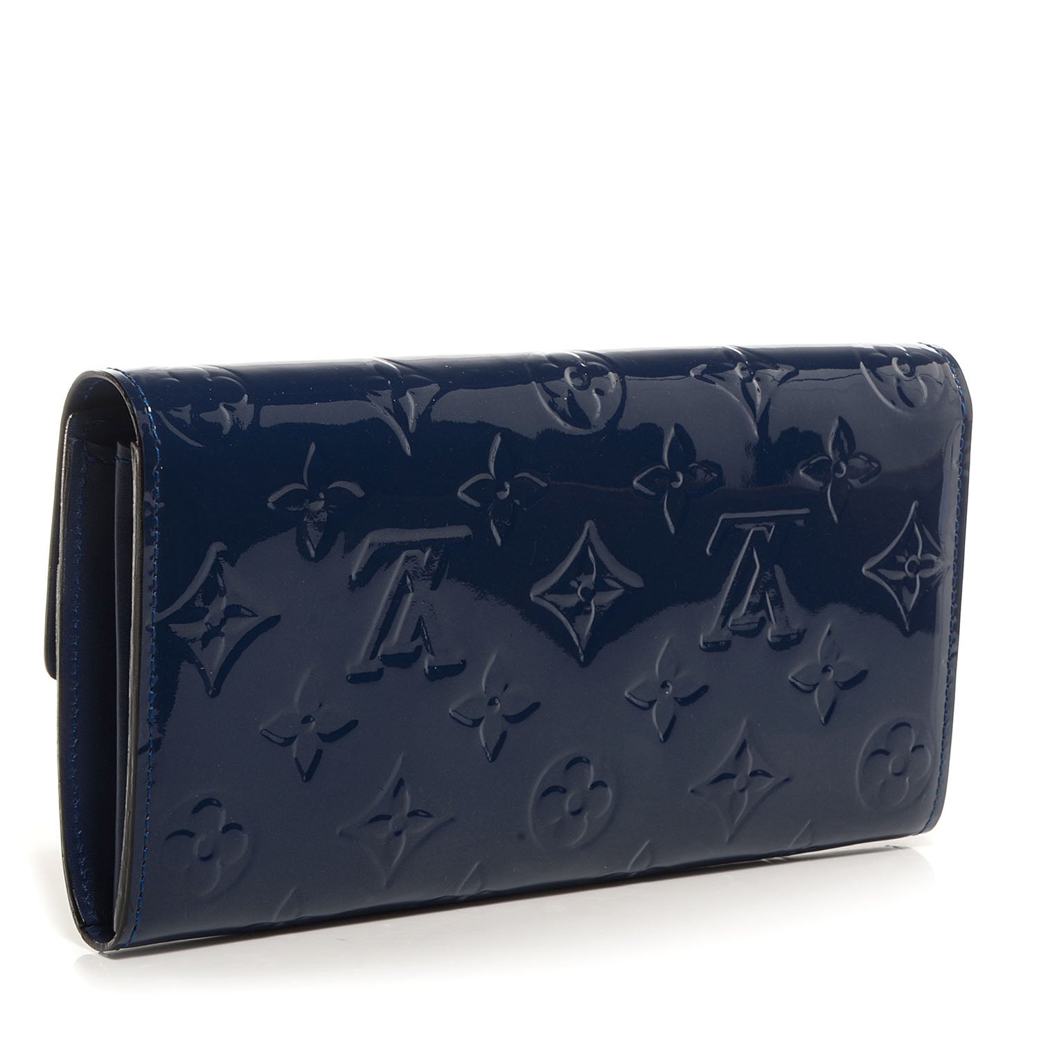 Louis Vuitton Vernis Sarah Wallet Grand Blue 3 of 8