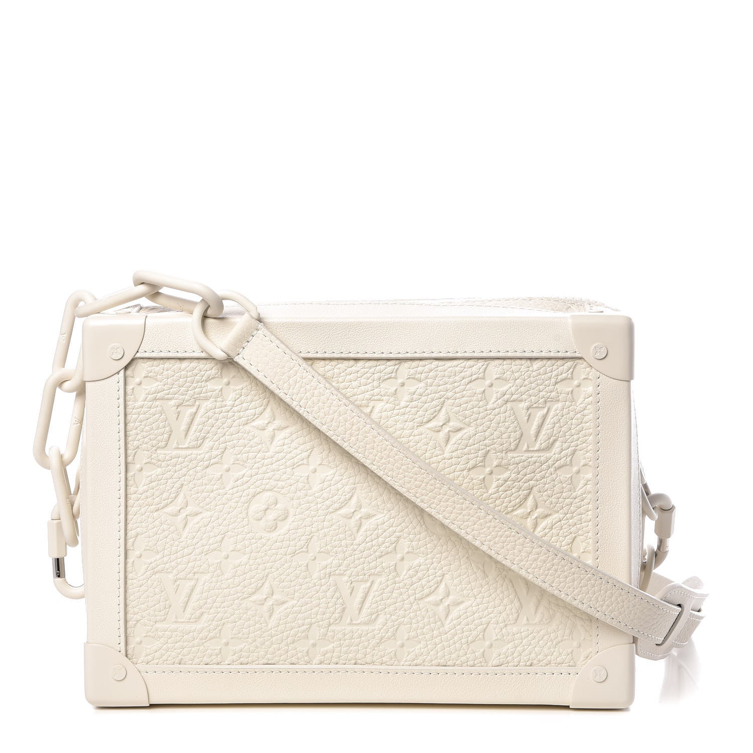 Louis Vuitton Taurillon Monogram Solar Ray Soft Trunk Powder White 1 of 10