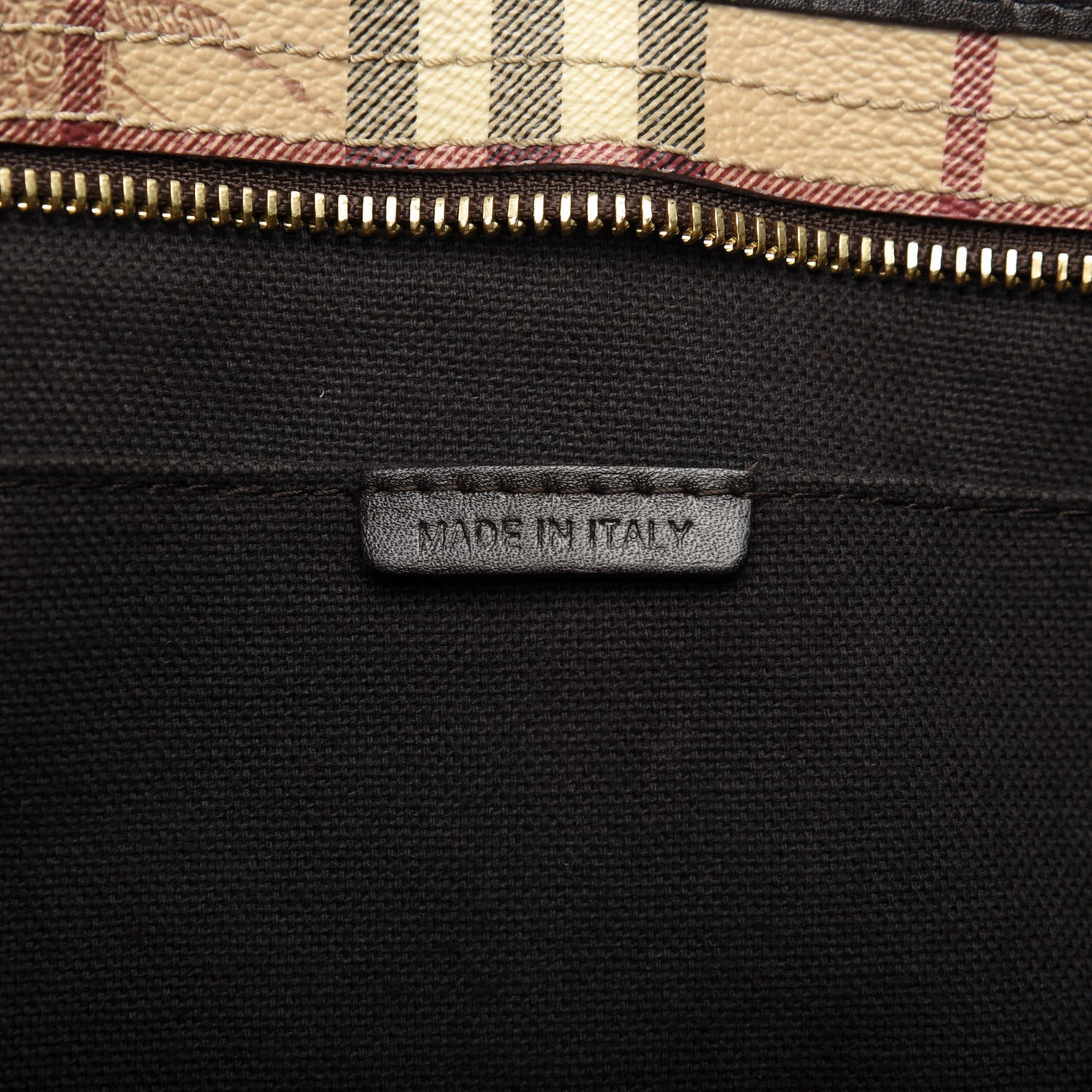Haymarket Check Medium Regent Tote Chocolate
