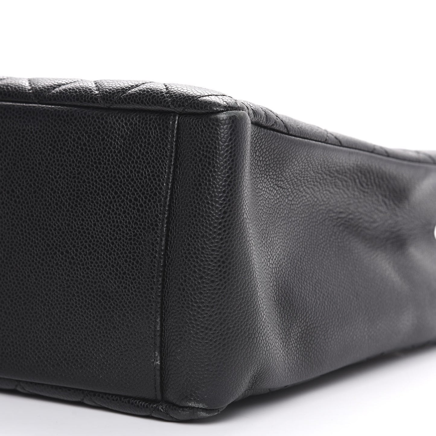 Caviar Quilted Grand Shopping Tote GST Black