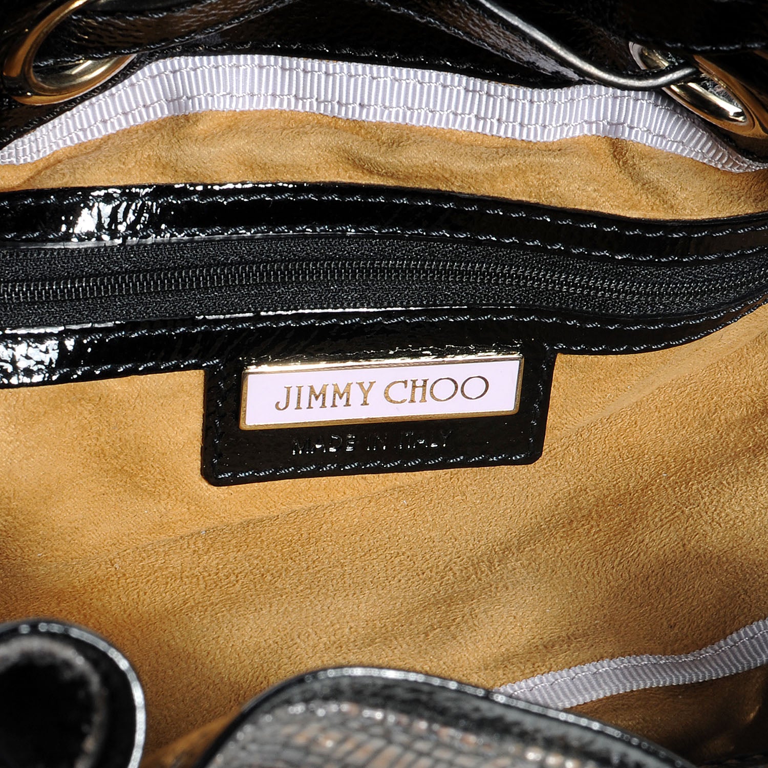 Jimmy Choo Patent Lizard Embossed Ramona 6 of 7
