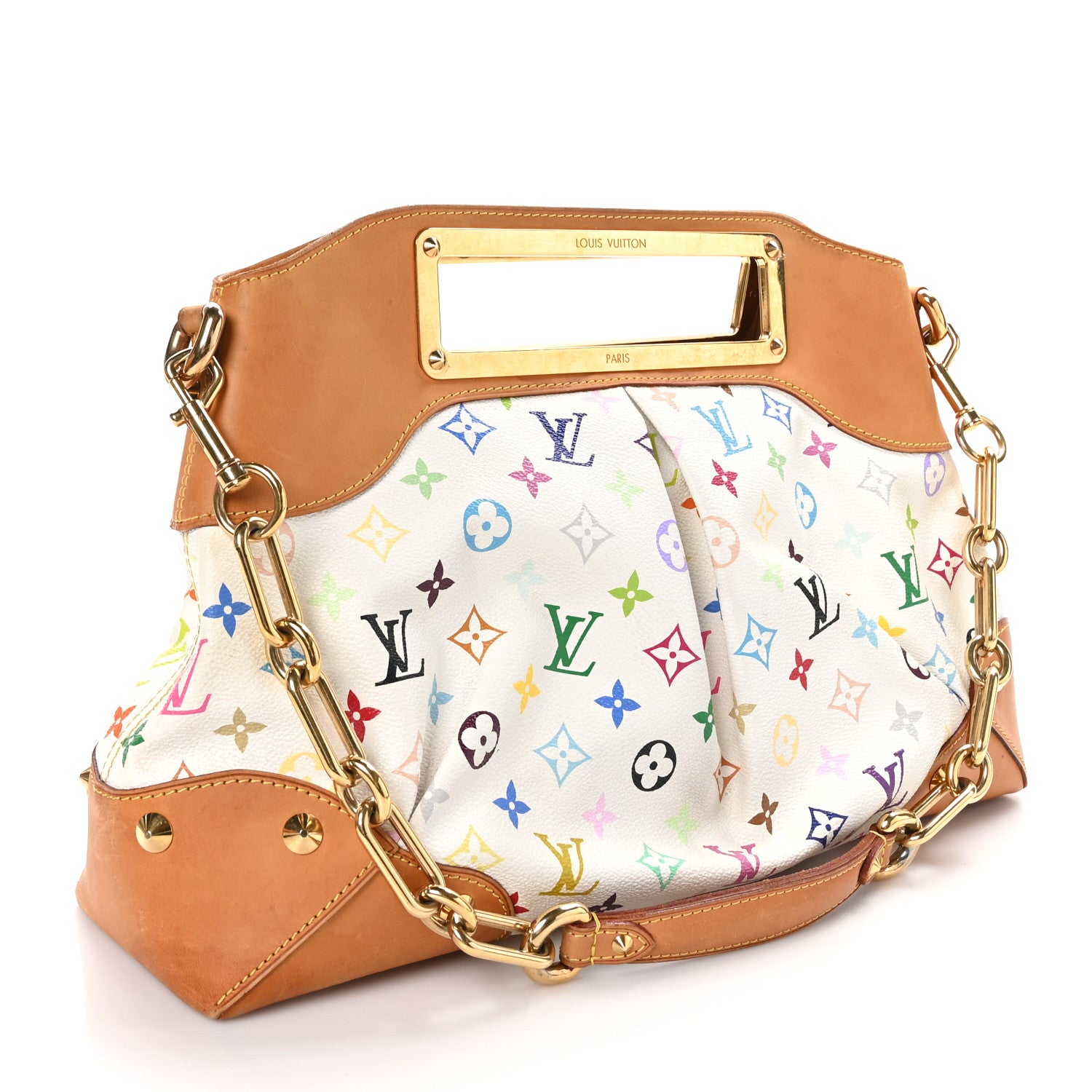 Louis Vuitton Monogram Multicolor Judy GM White 3 of 9