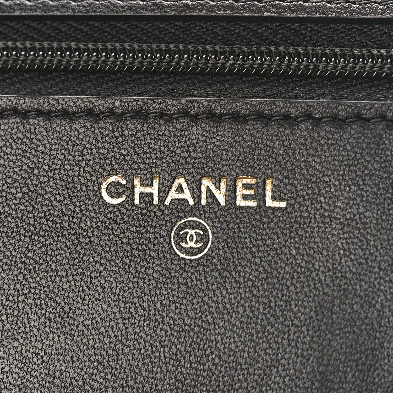 Chanel Lambskin Quilted Wallet On Chain WOC Black 6 of 10