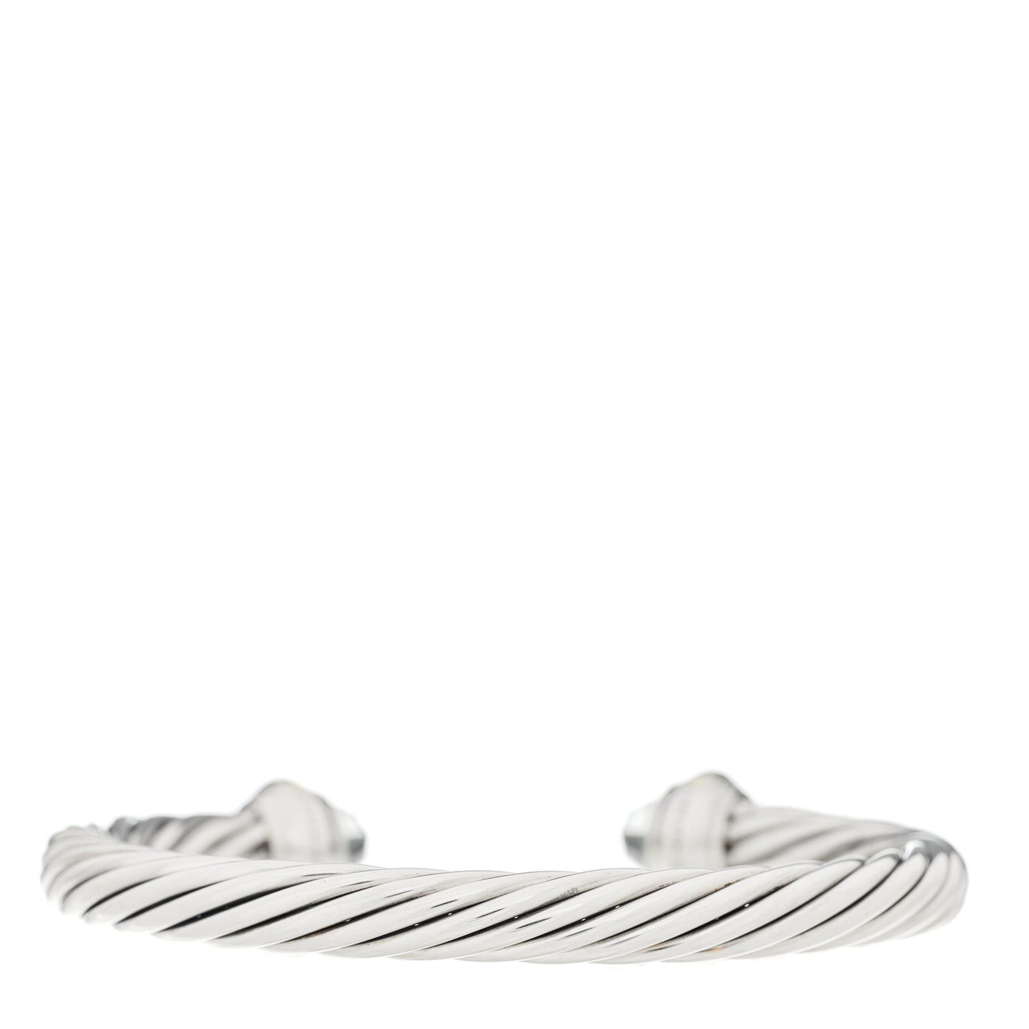DAVID YURMAN Sterling Silver 14K Yellow Gold Prasiolite 7mm Cable Classics Bracelet
