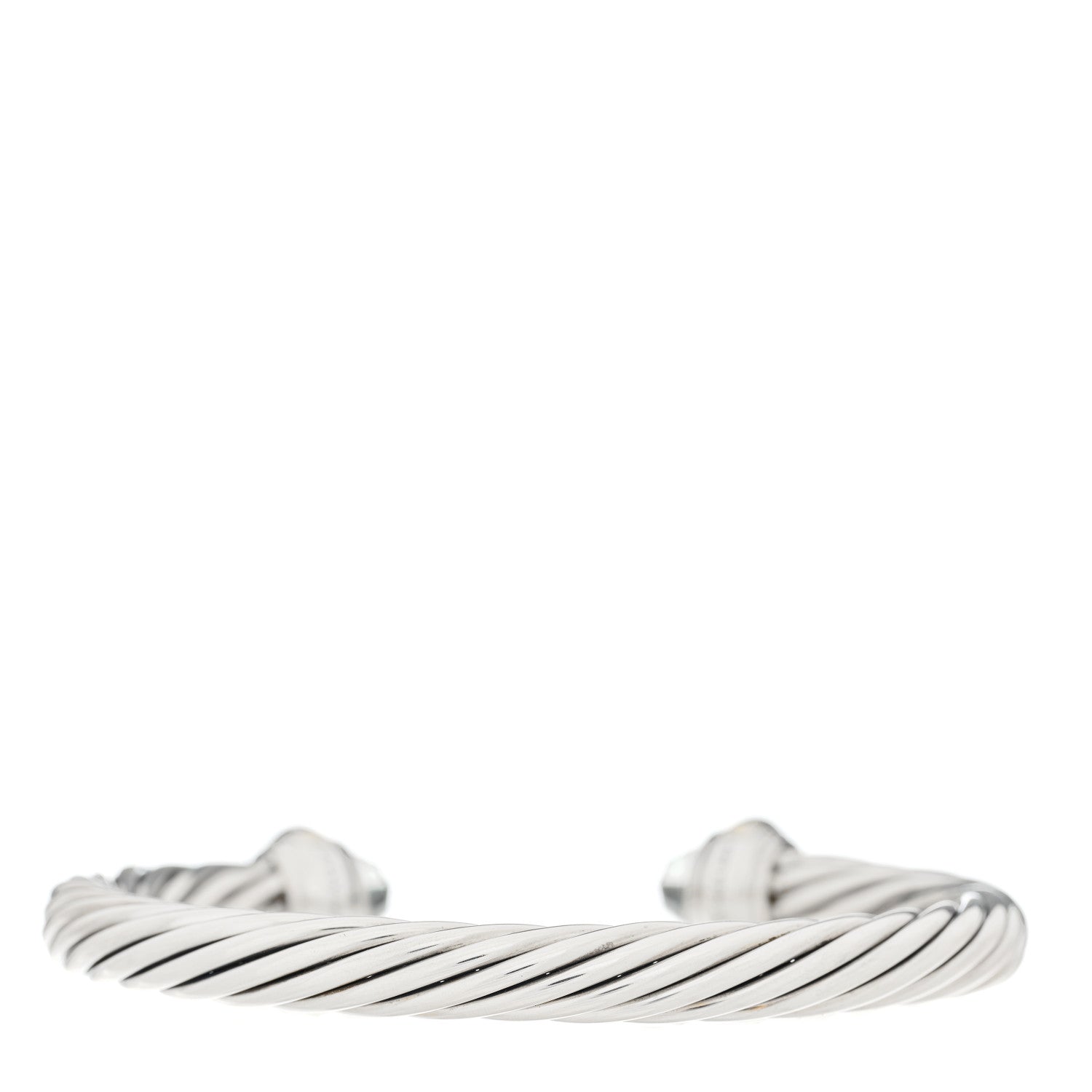 David Yurman DAVID YURMAN Sterling Silver 14K Yellow Gold Prasiolite 7mm Cable Classics Bracelet 2 of 3