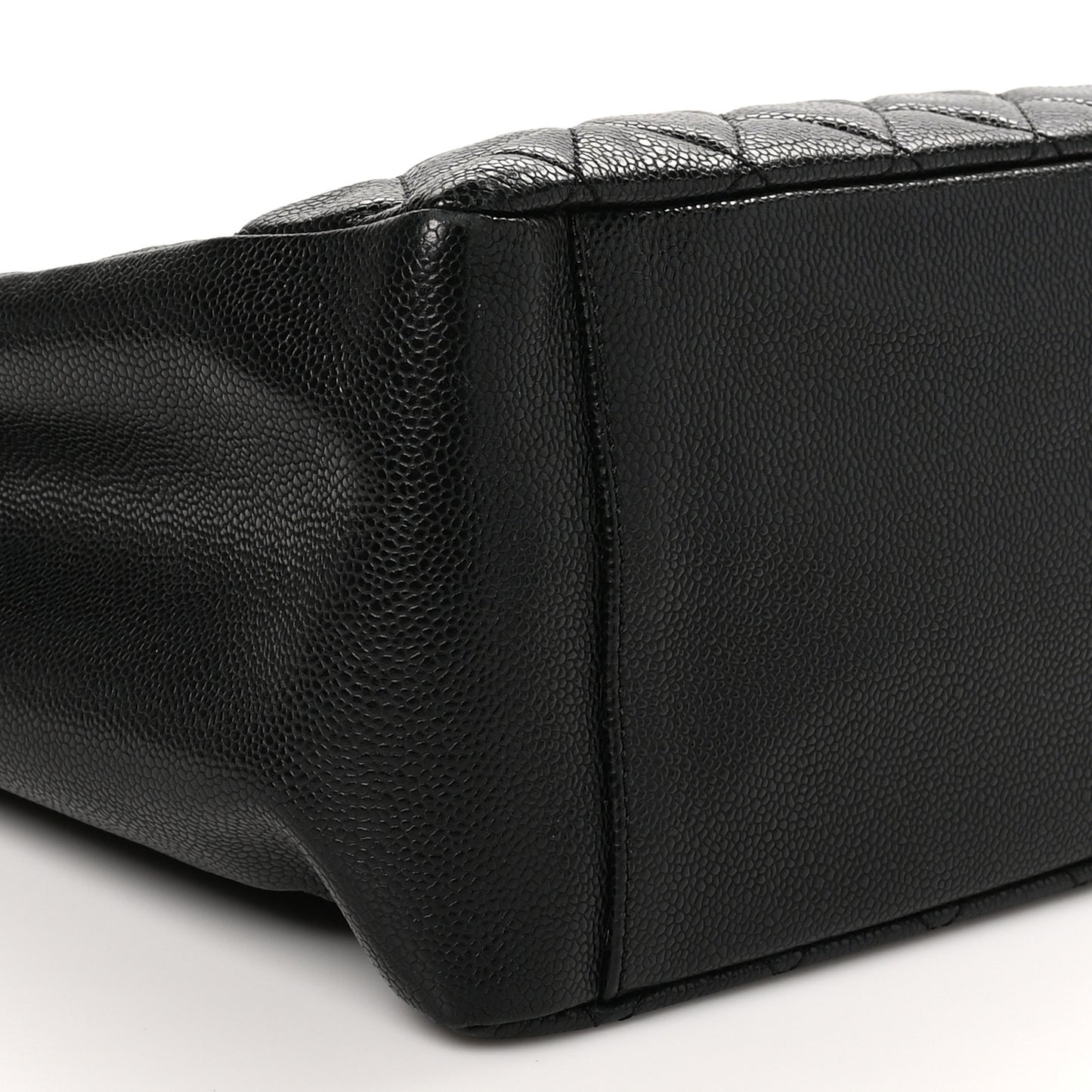 Caviar Quilted Grand Shopping Tote GST Black