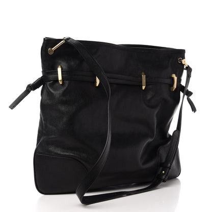 Gucci Sakai Calfskin Horsebit 1955 Cinch Top Messenger Bag Black 3 of 12