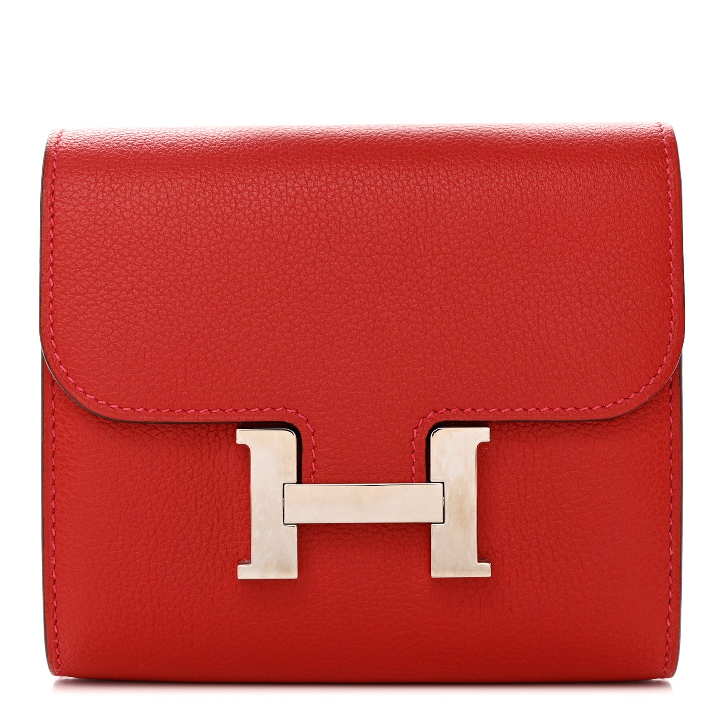Epsom Constance Compact Passant Wallet Rouge Casaque