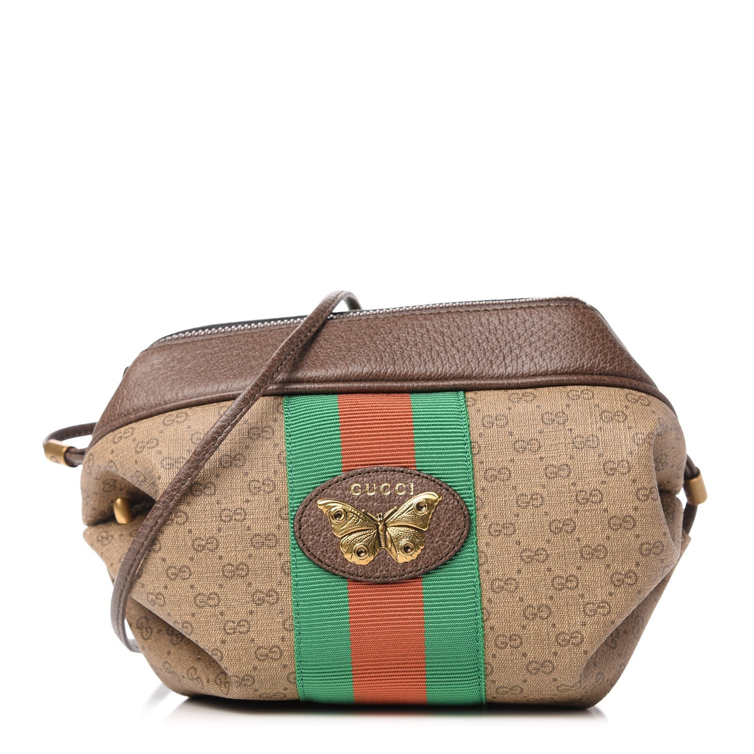 Gucci Mini Vintage GG Supreme Monogram Web Butterfly New Candy Crossbody Beige New Acero 1 of 10