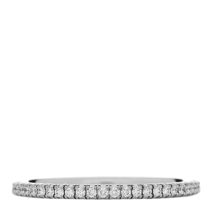 Cartier 18K White Gold Diamond 1.5mm Etincelle de Cartier Wedding Band Ring 56 7.5 3 of 4