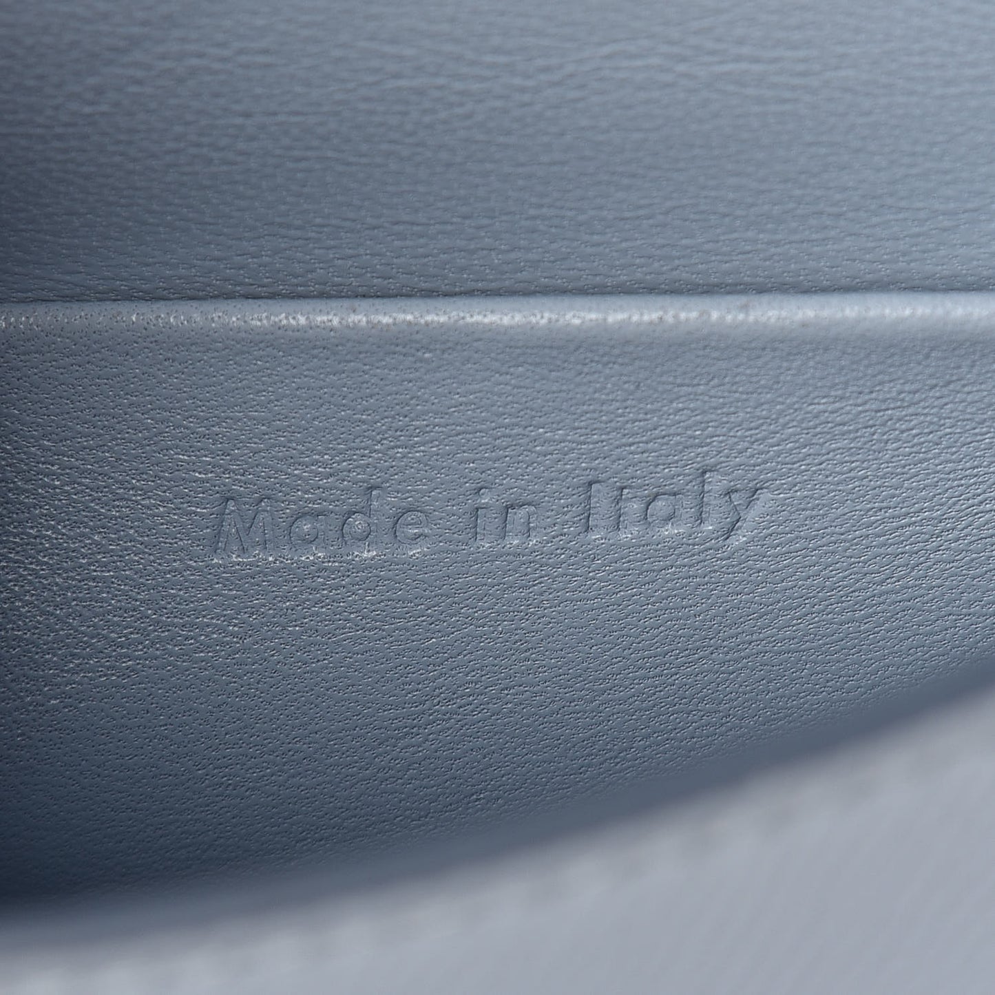 Grained Calfskin Small Trotteur Pale Blue