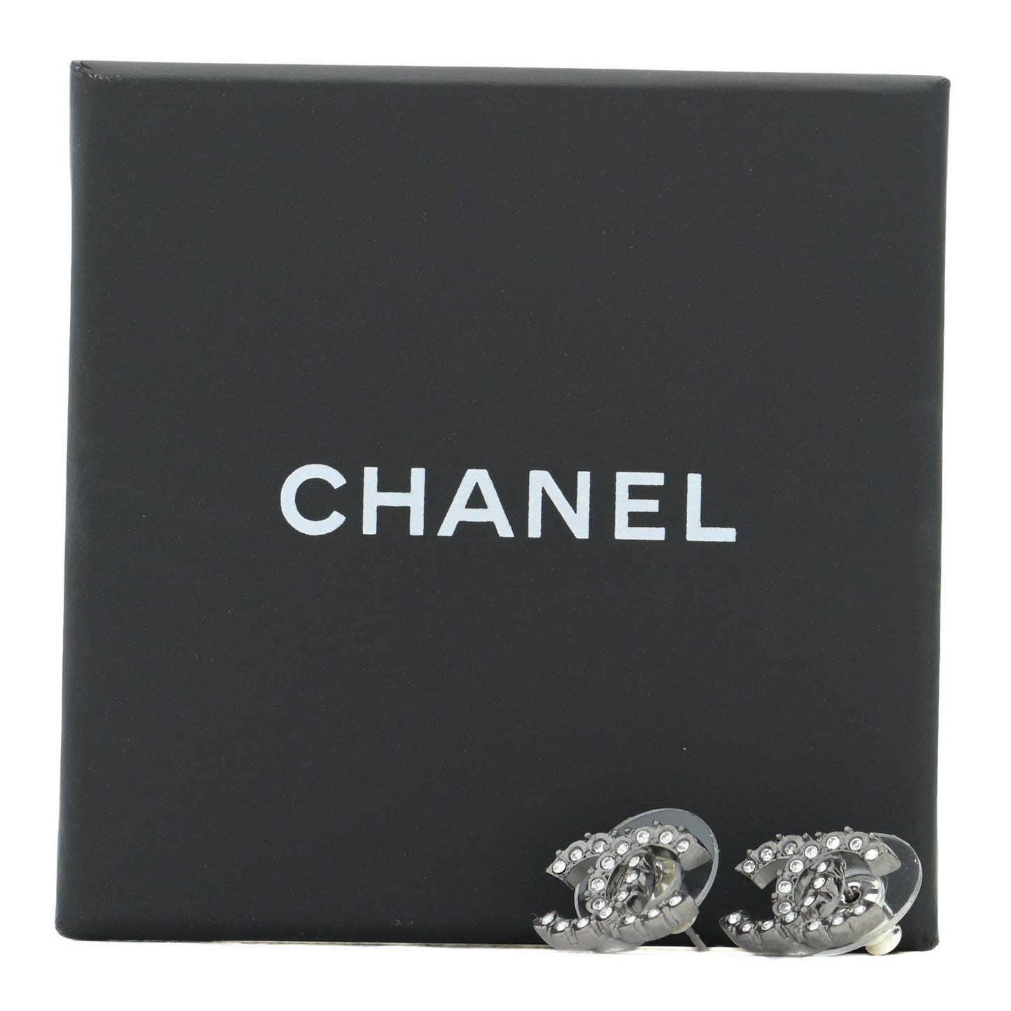 Ruthenium Crystal CC Earrings