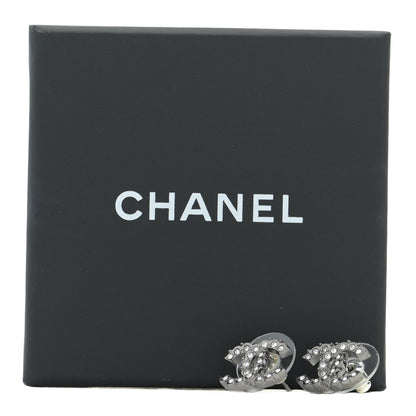 Chanel Ruthenium Crystal CC Earrings 5 of 5