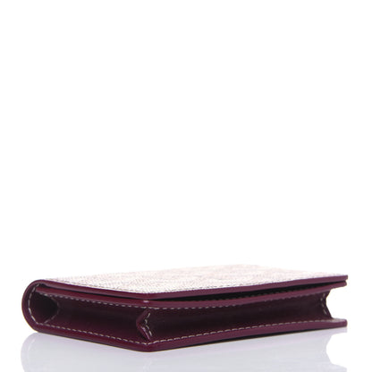 Goyard Goyardine Business Card Holder Burgundy 4 of 9