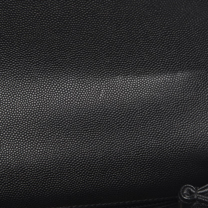 Chanel Caviar Lizard Embossed Quilted Small Coco Handle Flap Black 13 of 14
