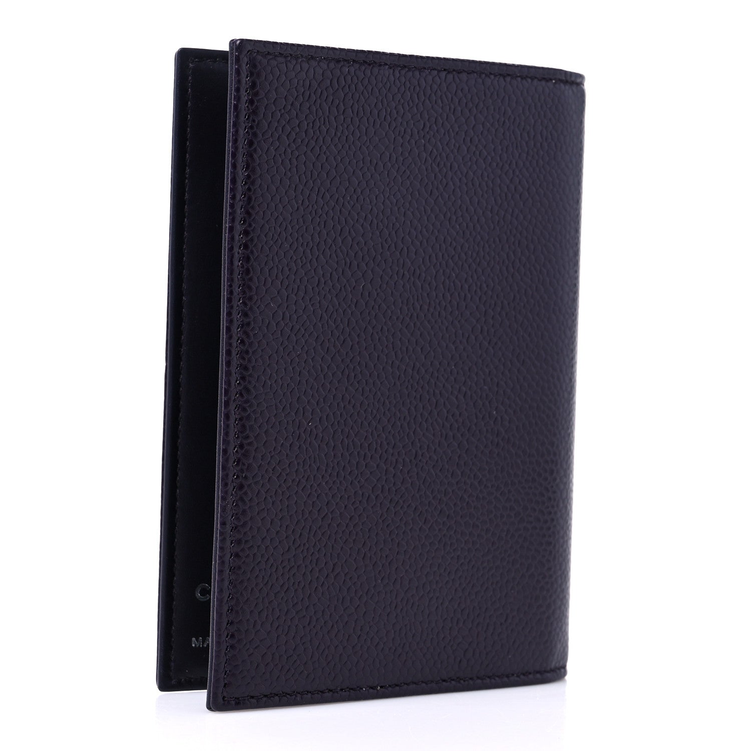 Chanel Caviar Timeless Passport Holder Dark Purple 4 of 9