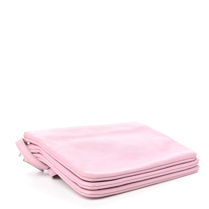 Celine Lambskin Small Trio Crossbody Bag Pink 4 of 12