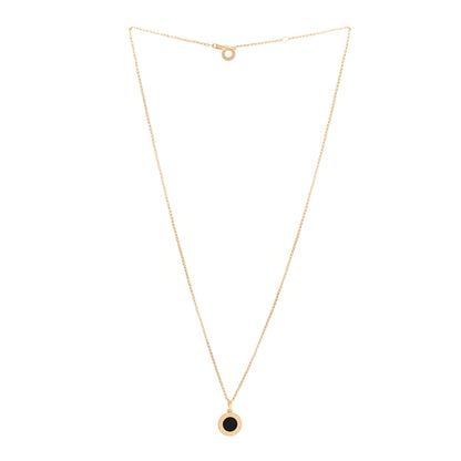 Bulgari 18K Yellow Gold Black Onyx BVLGARI BVLGARI Pendant Necklace 3 of 4
