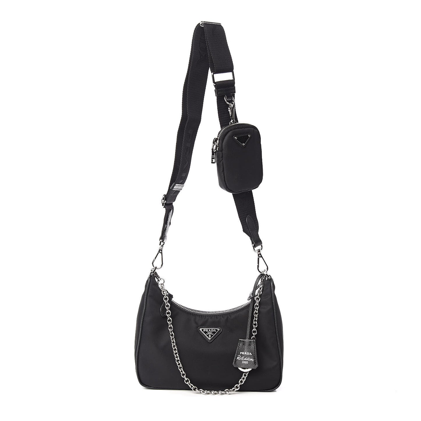 Nylon Re-Edition 2005 Shoulder Bag Black