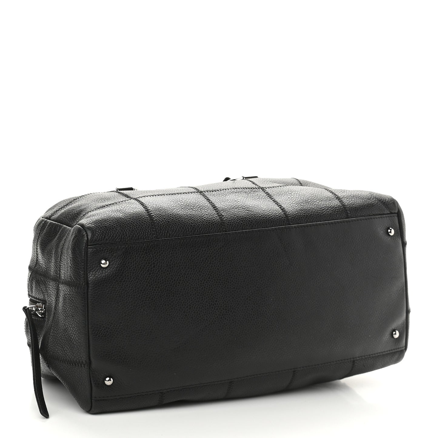 Caviar Square Stitched Tote Black