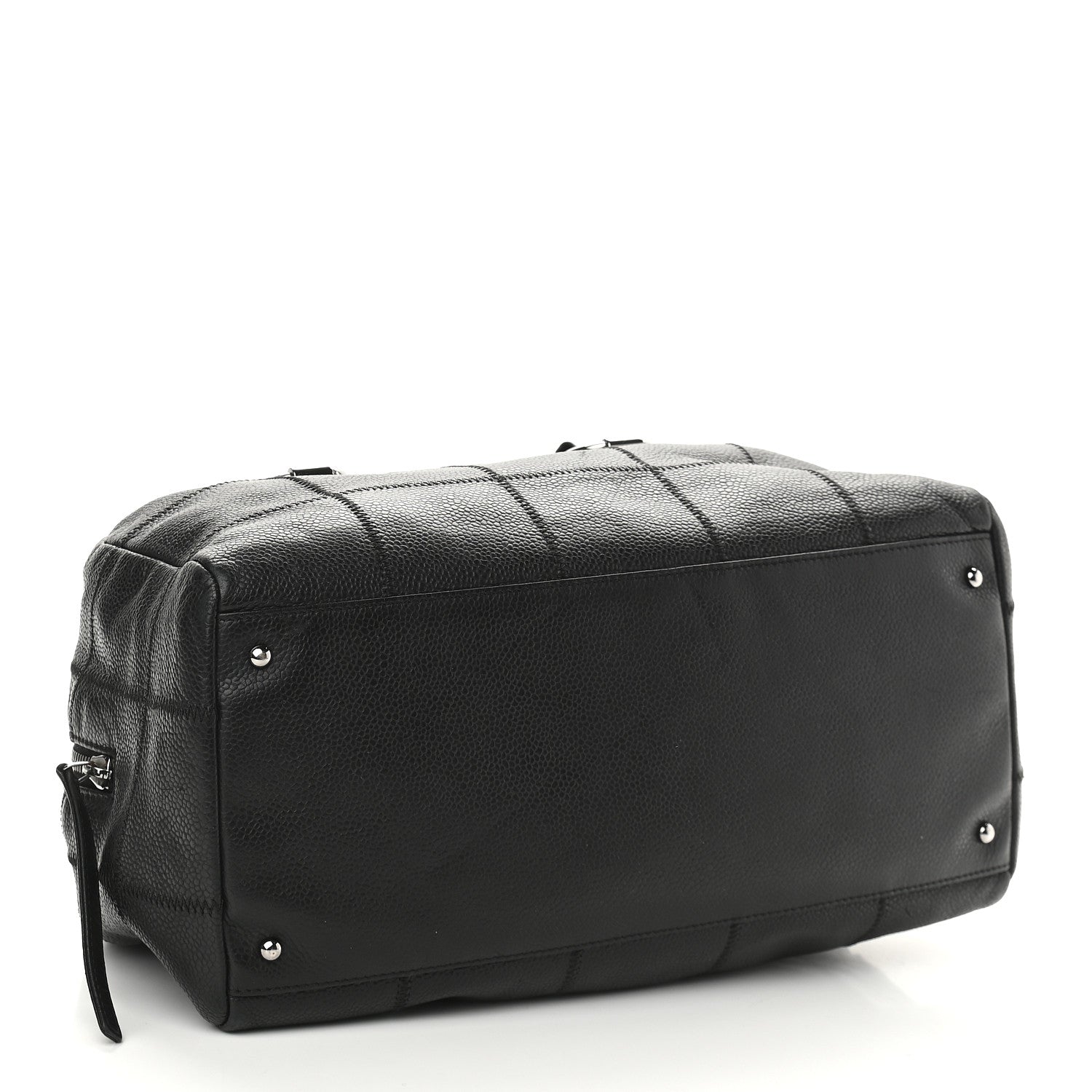 Chanel Caviar Square Stitched Tote Black 3 of 8