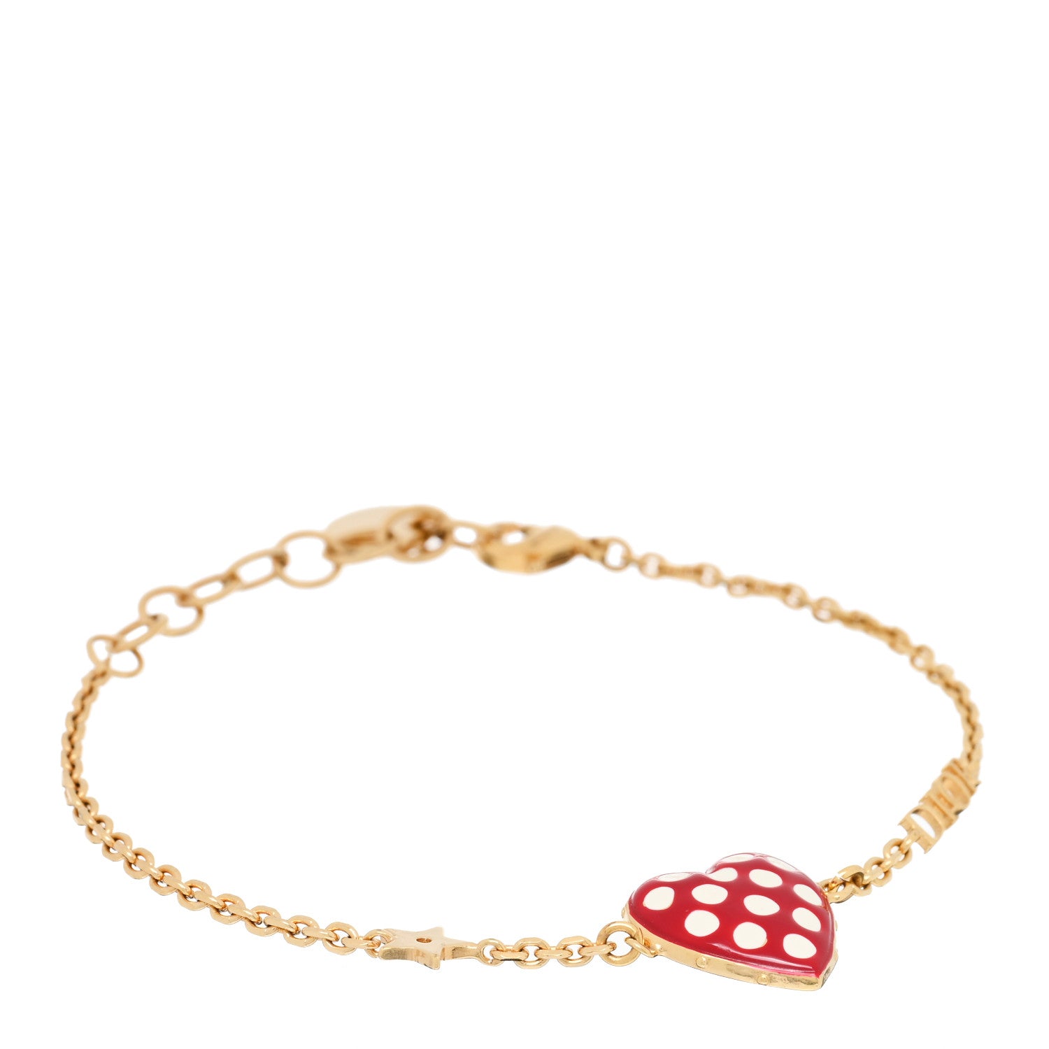 Christian Dior Metal Dioramour Bracelet Red Gold 1 of 3