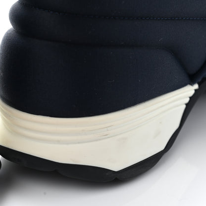 Chanel Stretch Fabric CC Sneakers 39 Blue 8 of 8